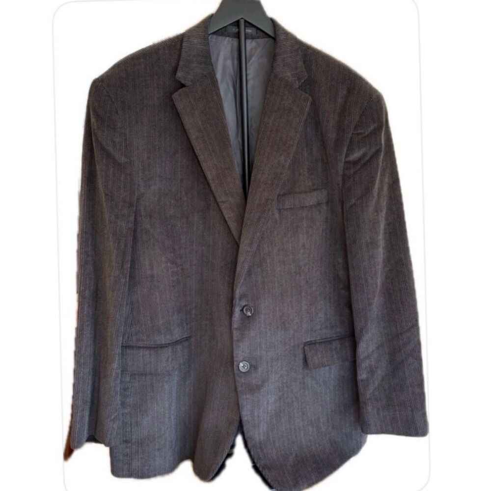 CHAPS Chocolate Brown Corduroy Blazer Jacket 48R